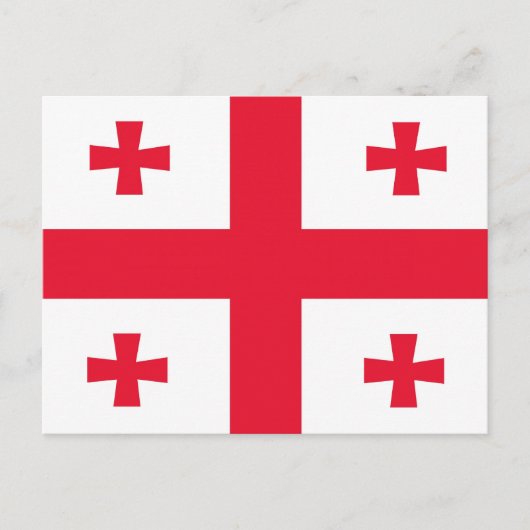 Carte Postale Drapeau de Géorgie (Devant)