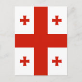 Carte Postale Drapeau de Géorgie (Devant)