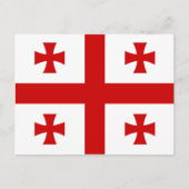 Carte Postale Drapeau de Géorgie (Devant)