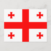 Carte Postale Drapeau de Géorgie (Devant)