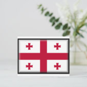 Carte Postale Drapeau de Géorgie (Debout devant)