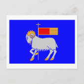 Carte Postale Drapeau de Gotlands län (Devant)