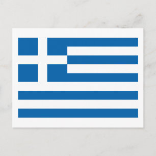 Carte postale drapeau de Grèce