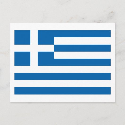 Carte postale drapeau de Grèce (Devant)