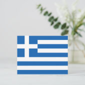 Carte postale Drapeau de Grèce (Debout devant)