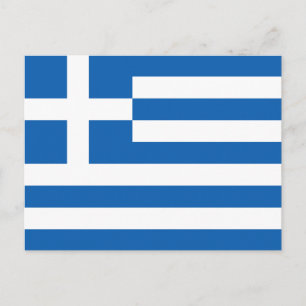 Carte postale drapeau de Grèce
