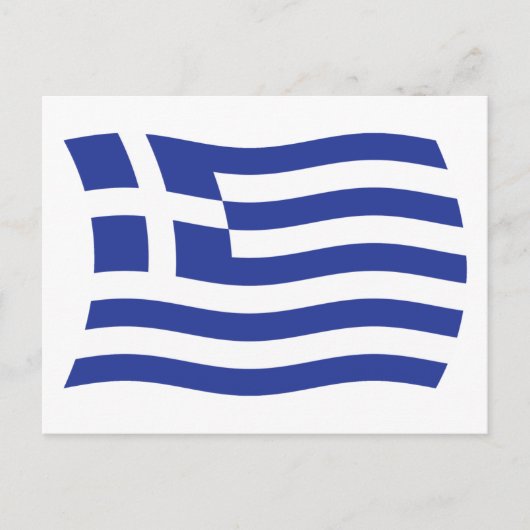 Carte postale drapeau de Grèce (Devant)