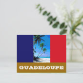 Carte Postale Drapeau de Guadeloupe (Debout devant)
