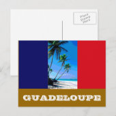 Carte Postale Drapeau de Guadeloupe (Devant / Derrière)