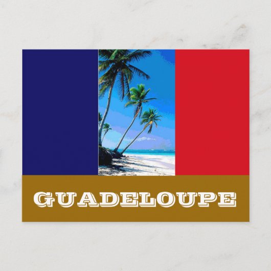 Carte Postale Drapeau de Guadeloupe (Devant)