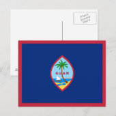 Carte Postale Drapeau de Guam (Devant / Derrière)