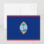 Carte Postale Drapeau de Guam (Devant / Derrière)