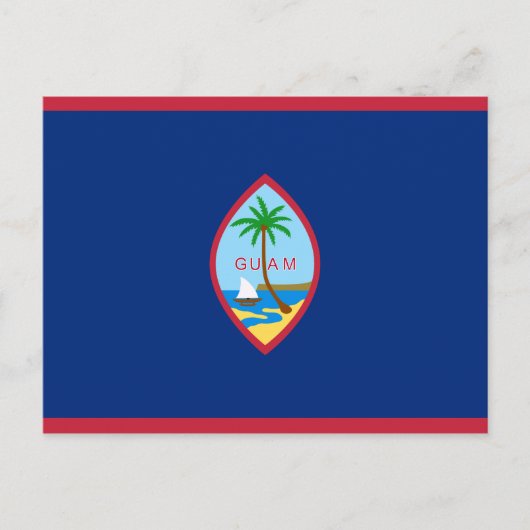 Carte Postale Drapeau de Guam (Devant)