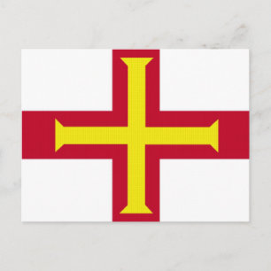 Carte Postale Drapeau de Guernesey
