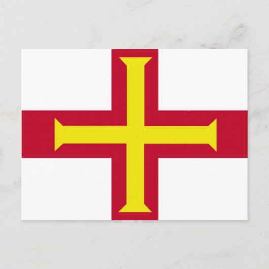 Carte Postale Drapeau de Guernesey (Devant)