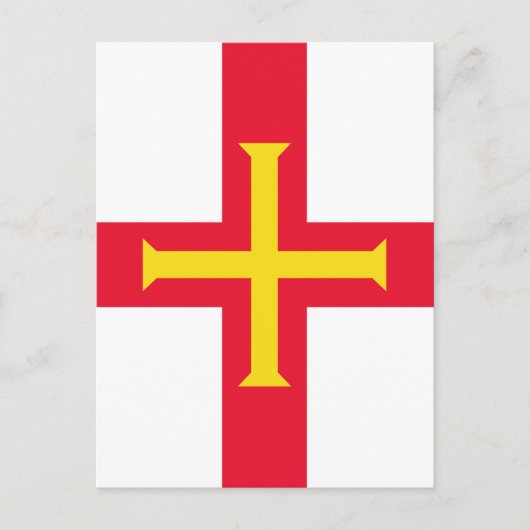 Carte Postale Drapeau de Guernesey (Devant)