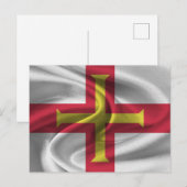 Carte Postale Drapeau de Guernsey (Devant / Derrière)