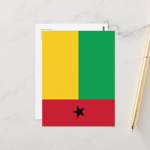Carte Postale Drapeau de Guinée-Bissau