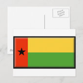 Carte Postale Drapeau de Guinée-Bissau (Devant / Derrière)