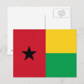 Carte Postale Drapeau de Guinée-Bissau (Devant / Derrière)