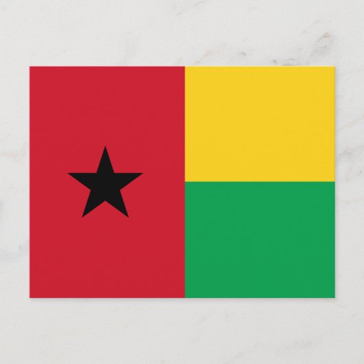 Carte Postale Drapeau de Guinée-Bissau (Devant)