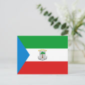 Carte postale Drapeau de Guinée équatoriale (Debout devant)