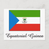 Carte Postale Drapeau de Guinée équatoriale (Devant)