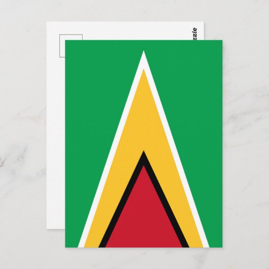 Carte Postale Drapeau de Guyana (Devant / Derrière)