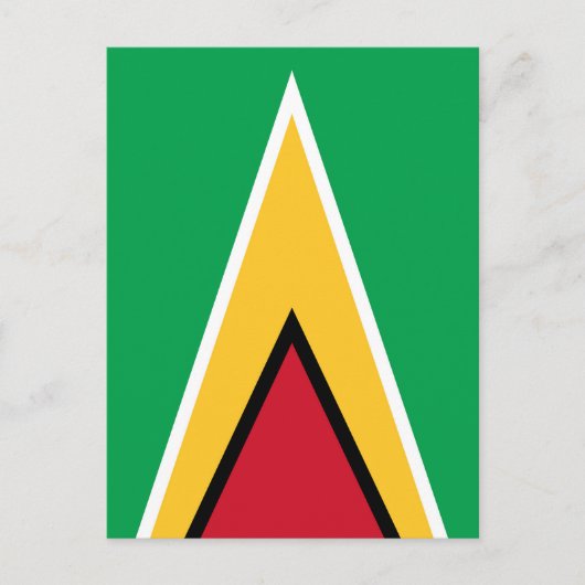 Carte Postale Drapeau de Guyana (Devant)