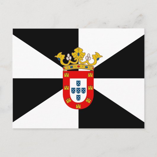 Carte Postale Drapeau de haute qualité Ceuta (Devant)