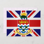 Carte Postale Drapeau de haute qualité des îles Caïmans (Devant / Derrière)