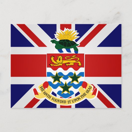 Carte Postale Drapeau de haute qualité des îles Caïmans (Devant)
