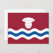 Carte Postale Drapeau de Herefordshire (comté du Royaume-Uni) (Devant / Derrière)