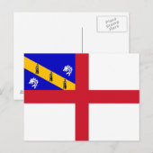 Carte Postale Drapeau de Herm (Devant / Derrière)