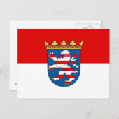 Carte Postale Drapeau de Hesse (Devant / Derrière)