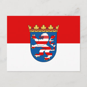 Carte Postale Drapeau de Hesse