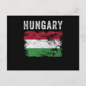 Carte Postale Drapeau de Hongrie en détresse - Drapeau de Hongri (Devant)