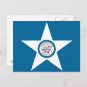 Carte Postale Drapeau de Houston (Devant / Derrière)