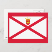 Carte Postale Drapeau de Jersey (Devant / Derrière)