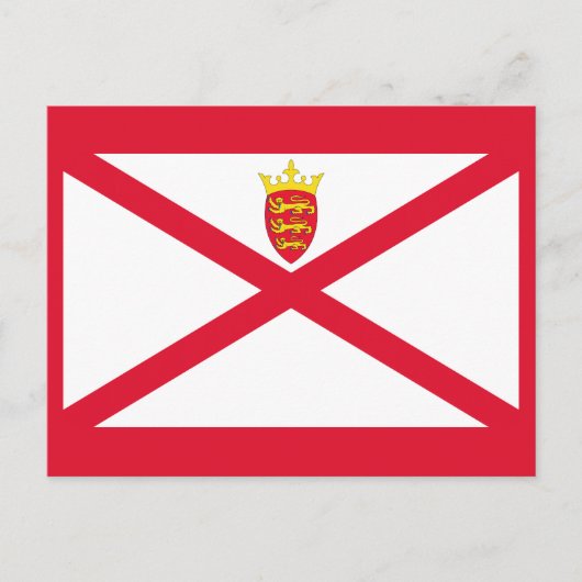 Carte Postale Drapeau de Jersey (Devant)