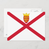 Carte Postale Drapeau de Jersey (Devant / Derrière)