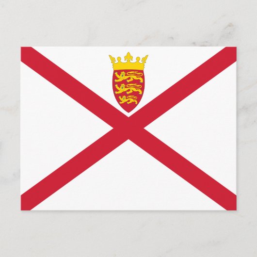 Carte Postale Drapeau de Jersey (Devant)