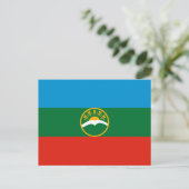 Carte Postale Drapeau de Karachay Cherkessie (Debout devant)