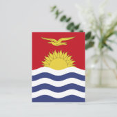 Carte Postale drapeau de Kiribati (Debout devant)