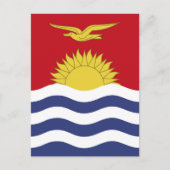 Carte Postale drapeau de Kiribati (Devant)