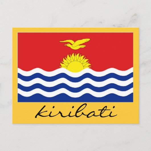 Carte Postale Drapeau de Kiribati (Devant)