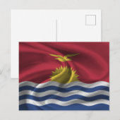 Carte Postale Drapeau de Kiribati (Devant / Derrière)