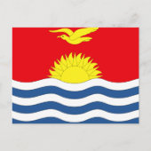 Carte Postale Drapeau de Kiribati (Devant)