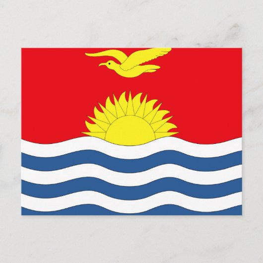 Carte Postale Drapeau de Kiribati (Devant)