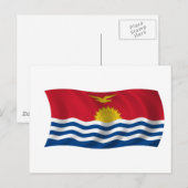 Carte Postale Drapeau de Kiribati (Devant / Derrière)